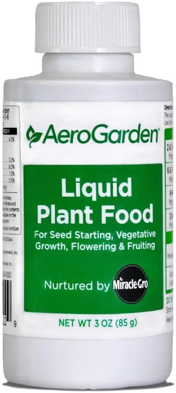 Miracle-Gro AeroGarden liquid plant fertilizer for small indoor hydroponic systems