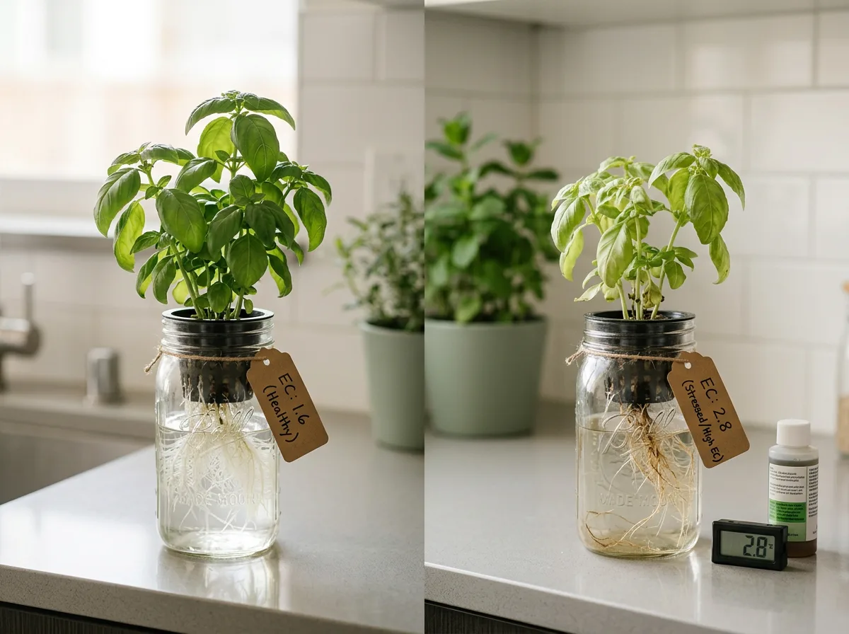 Troubleshooting EC For Hydroponic Herbs, apartment hydroponic comparison