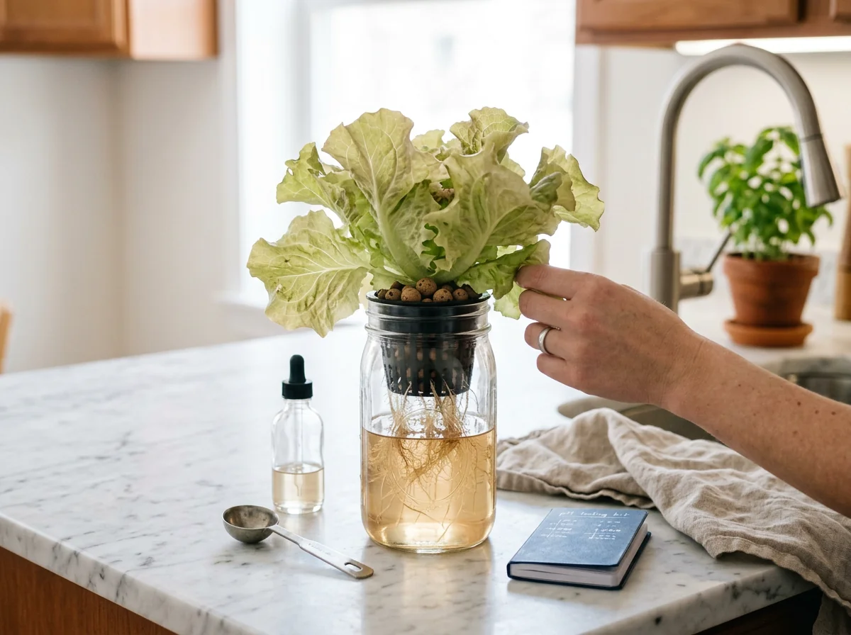 The threat of nutrient lockout, Kratky mason jar setup