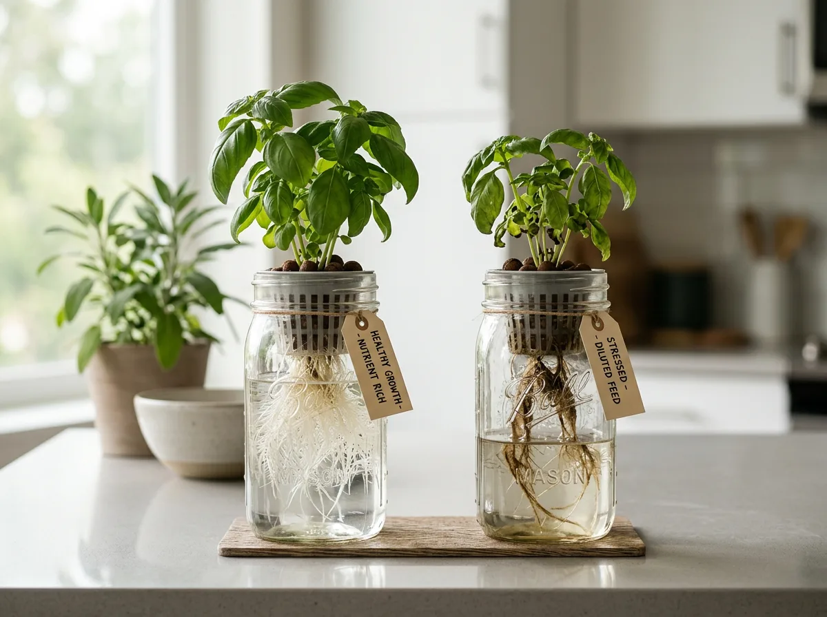 The dilution method for heavy feeders, apartment hydroponic comparison