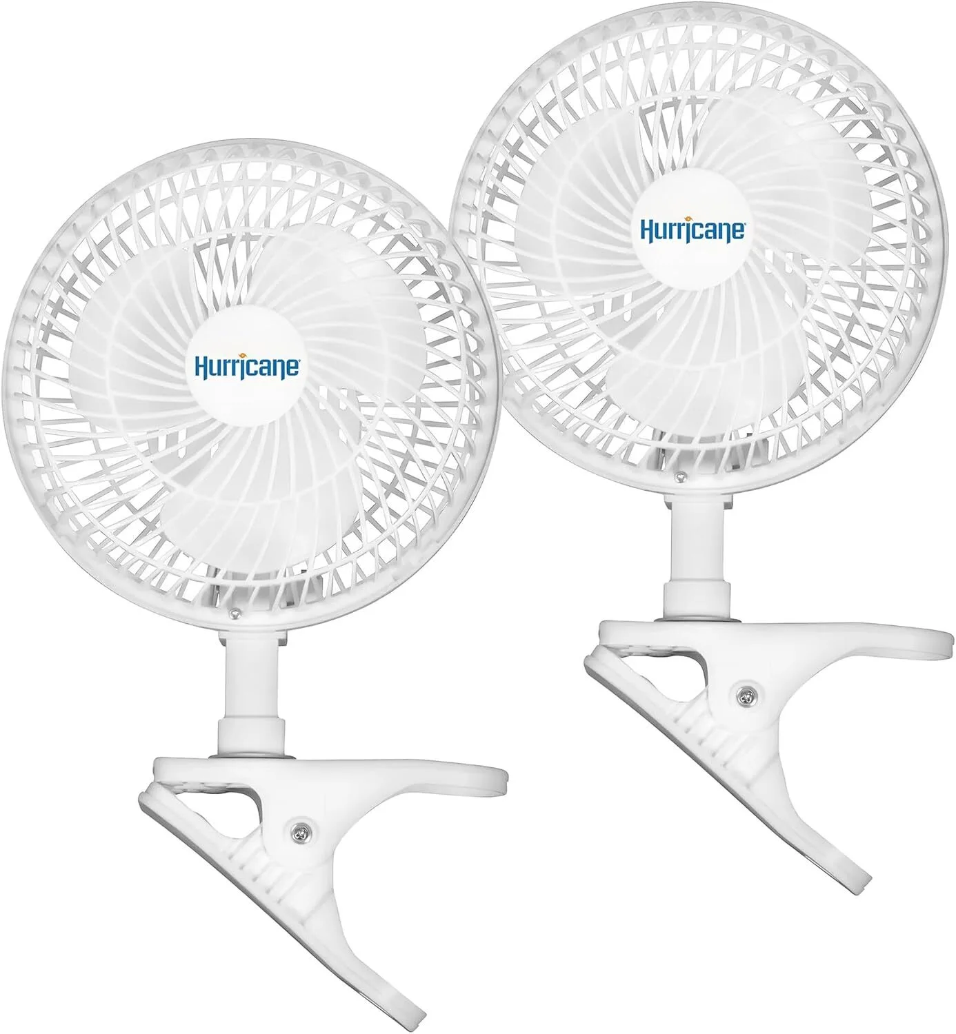 Hurricane Classic 6-inch clip fans 2-pack for hydroponic grow shelves